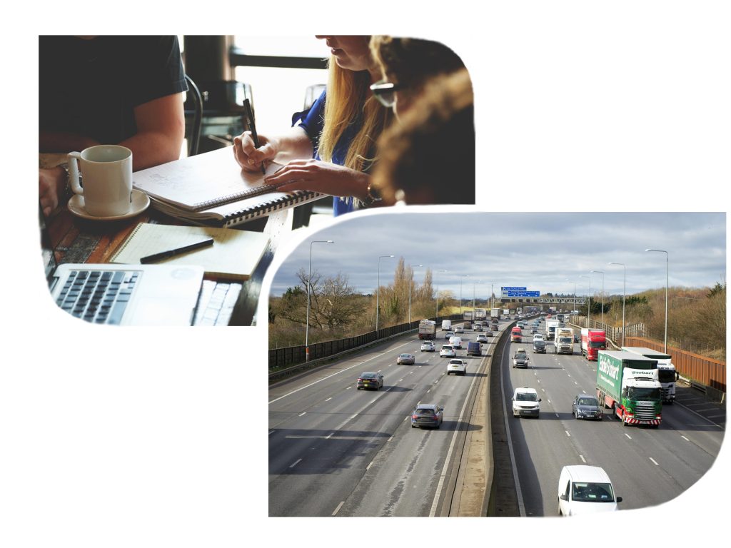 Collage of transport images